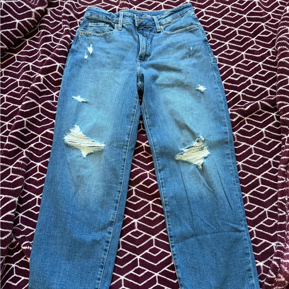 NWOT Old Navy O.G. Loose High Waisted Distressed Blue Women's Jeans